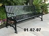 6 foot metal cast iron bench